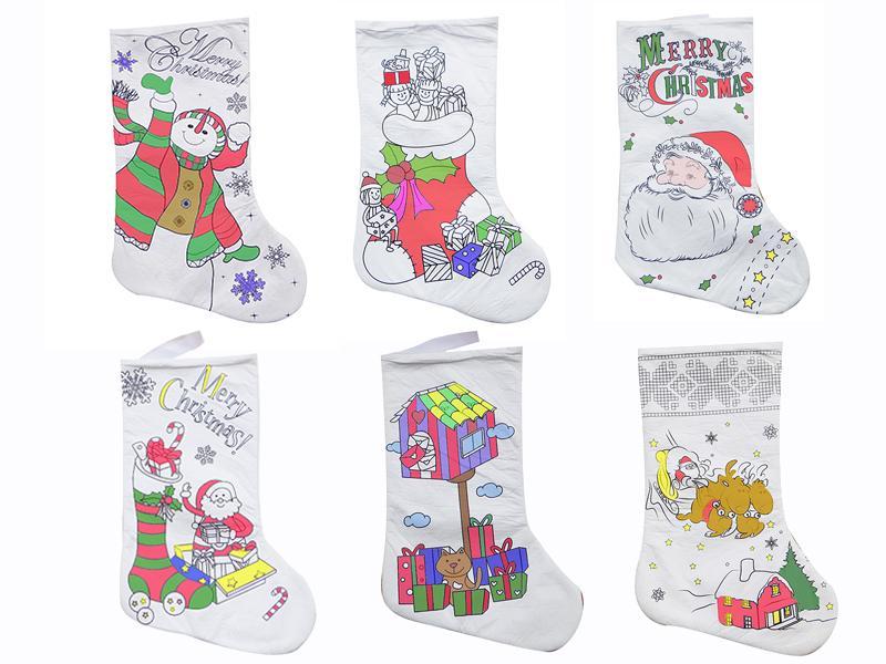 DIY Painting Christmas Stocking