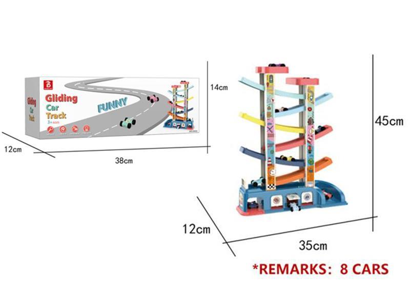 DIY Gliding Car Track(8 Cars)