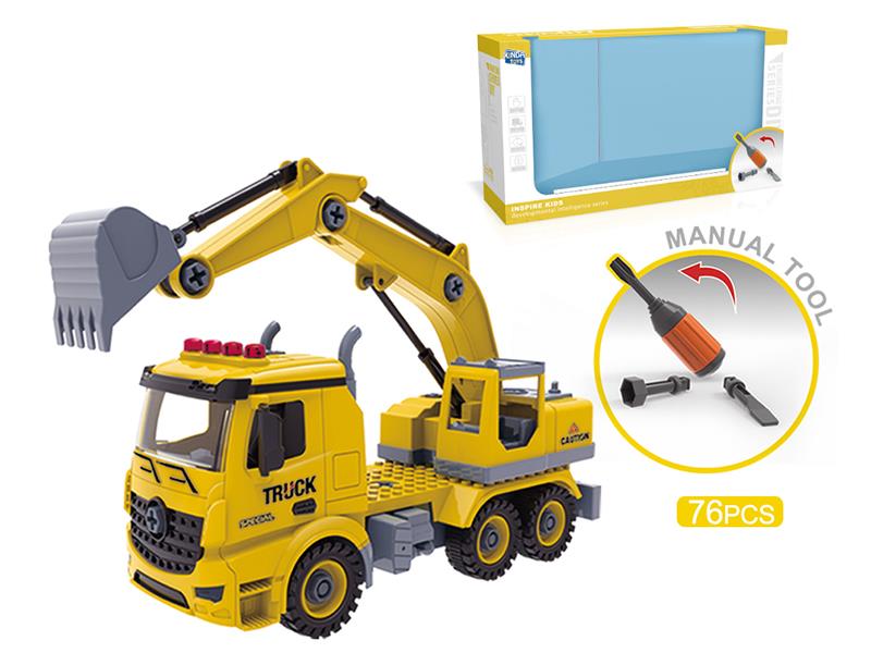 DIY Screw Building Blocks Engineering Truck