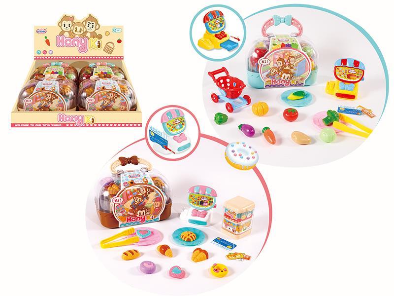Mini Supermarket Set Portable Box
