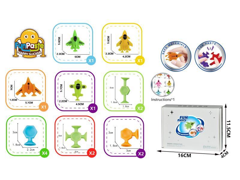 Military Fighter Jets + 14 Pieces Of Hexagonal Small Ones