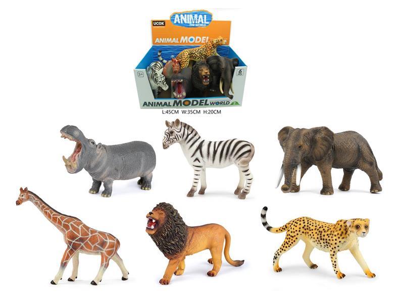 12PCS Vinyl Wildlife Toy