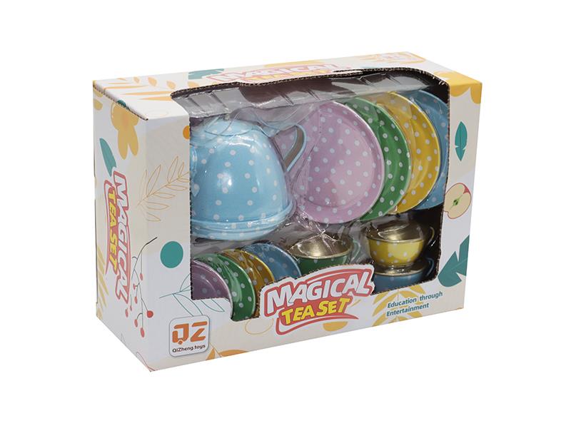 Tinplate Tea Set - Round Dot