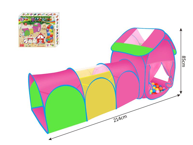 Children's 2 In 1 Play Tent + 80 Balls