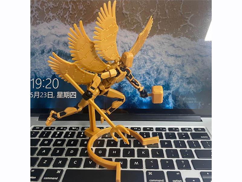 DIY Assembly Action Figures With Wings