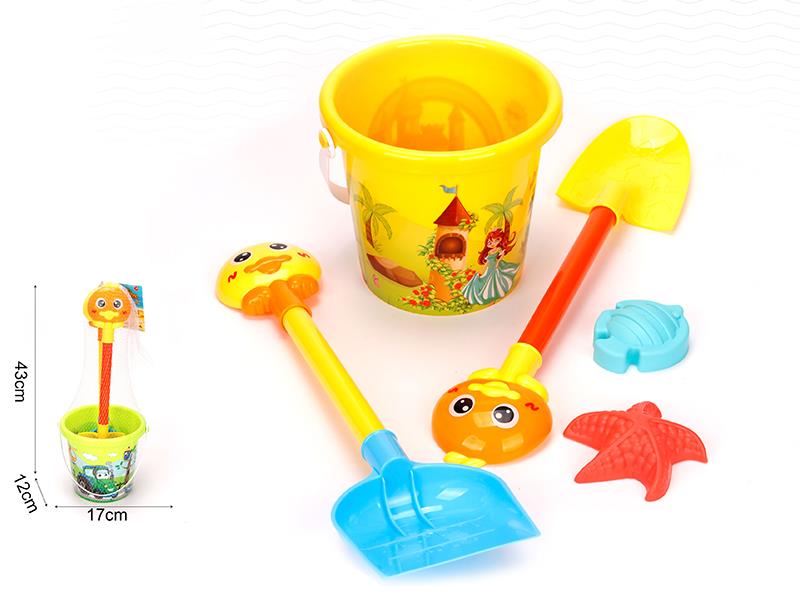 5PCS Medium Heat Transfer Printing Sand Bucket Set