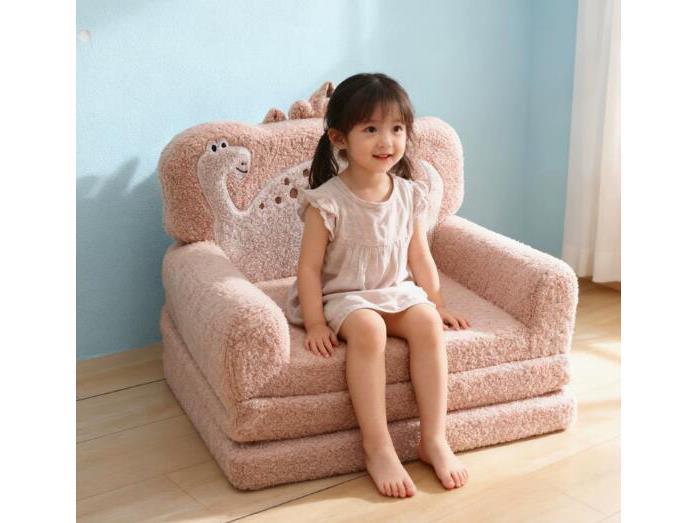 Three-fold Teddy Fleece Sofa