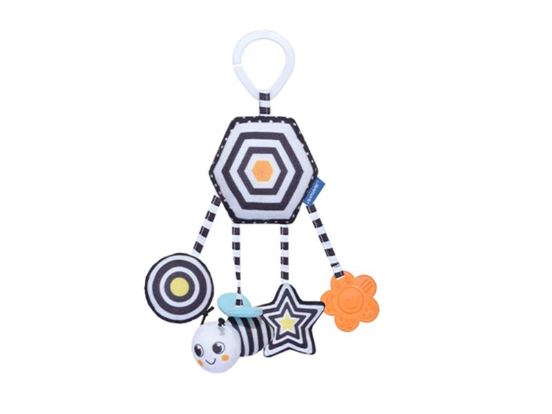 Black And White Hanging Bed Bell - Bee