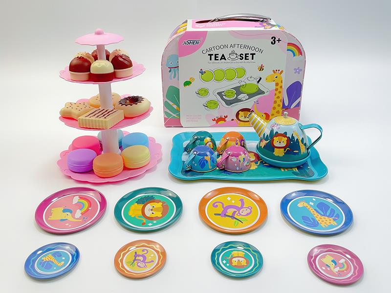 Animal Tea Set Dessert Tower Toys