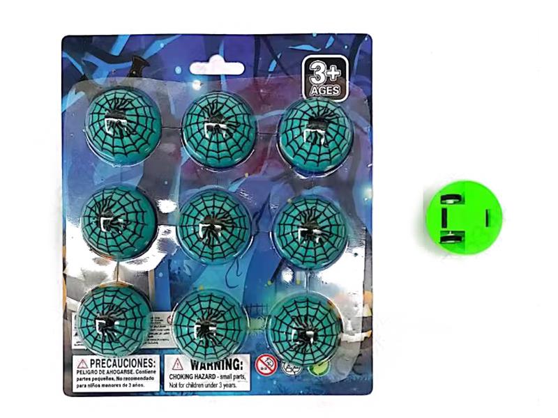 Halloween Spider Semi-Circular Pull Back Cars 9pcs