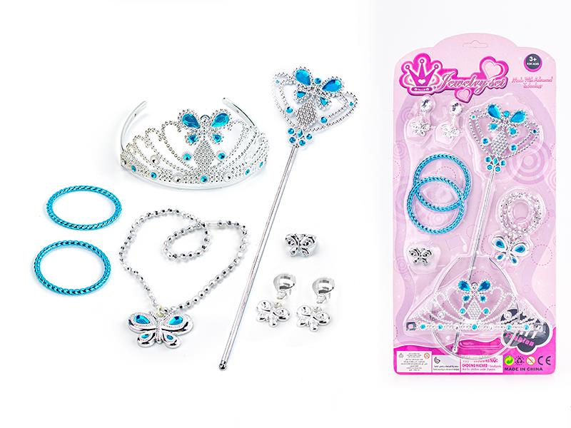 Princess Fairy Stick Electroplating Crown Jewelry Set