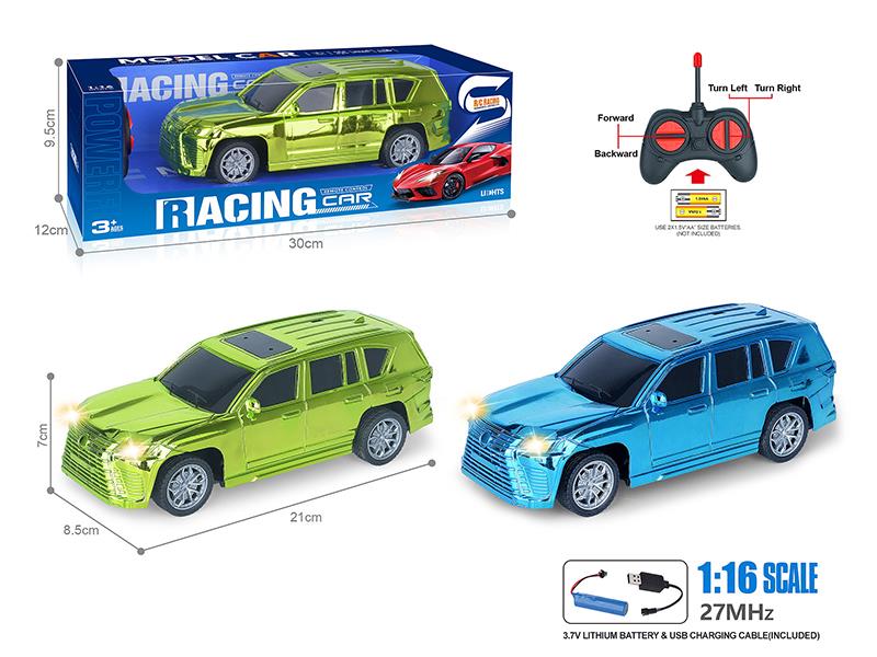 27Mhz 1:16 4-Channel Remote Control Lexus Electroplating Simulation Car With Headlights(Included Batteries)