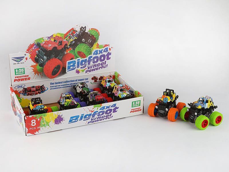 1:36 Plastic Double Friction Car