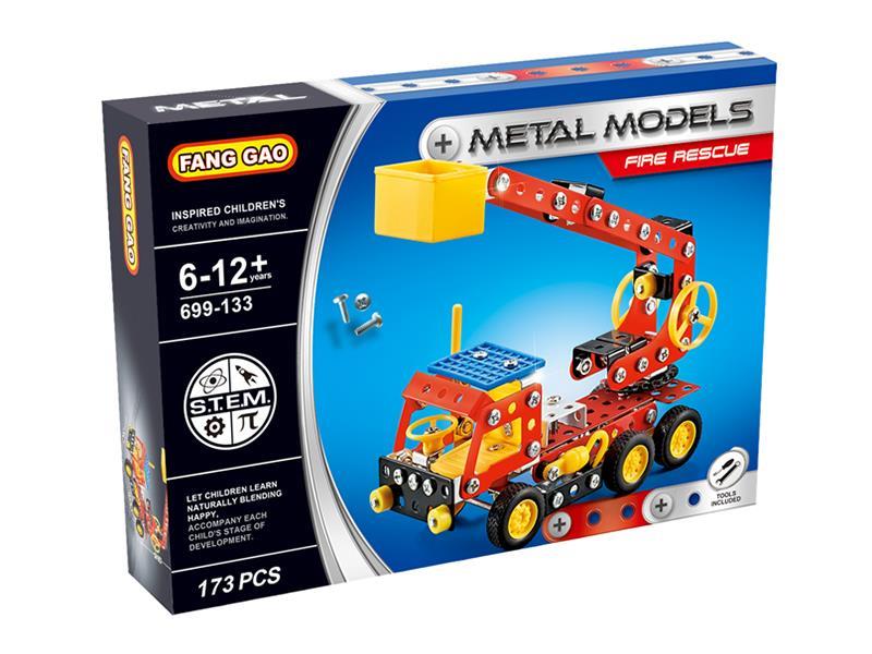 DIY Metal Models Fire Rescue 173PCS