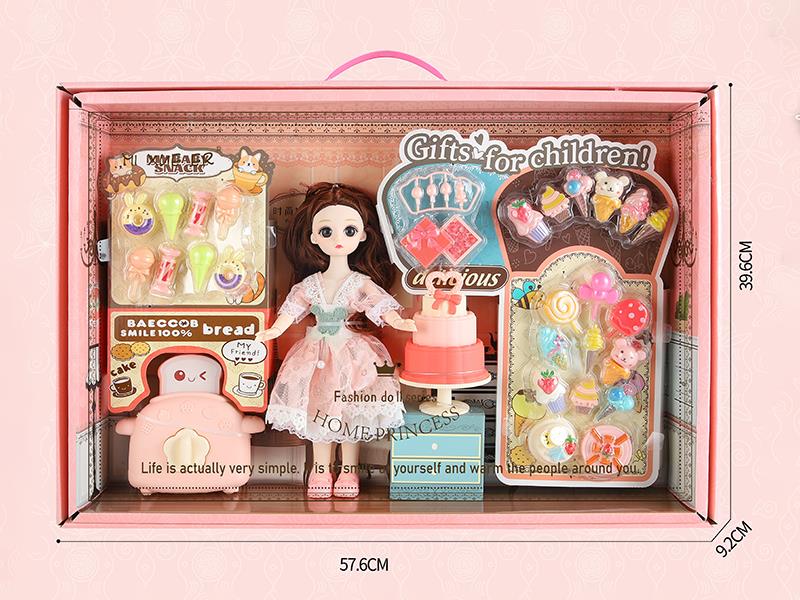 30cm Fashion Doll Bread Machine Dessert Set