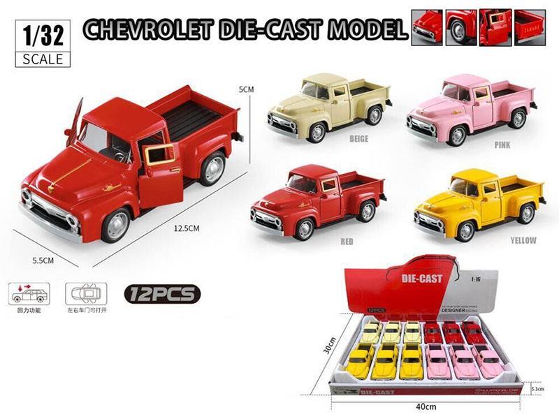 1:32 Vintage Chevrolet alloy pickup Rebound (Without Power)