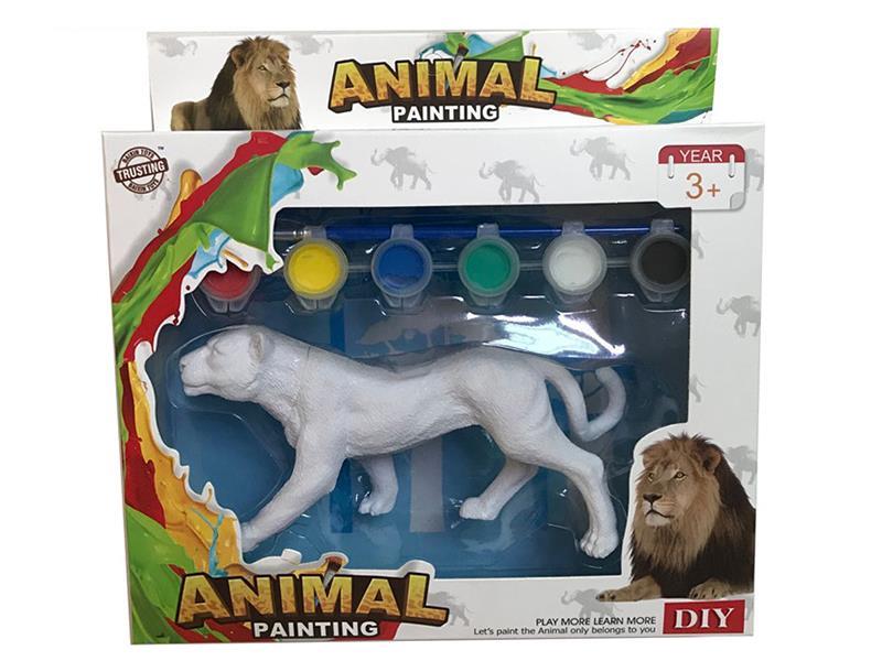 DIY Animal Coloured Drawing -PVC Lioness