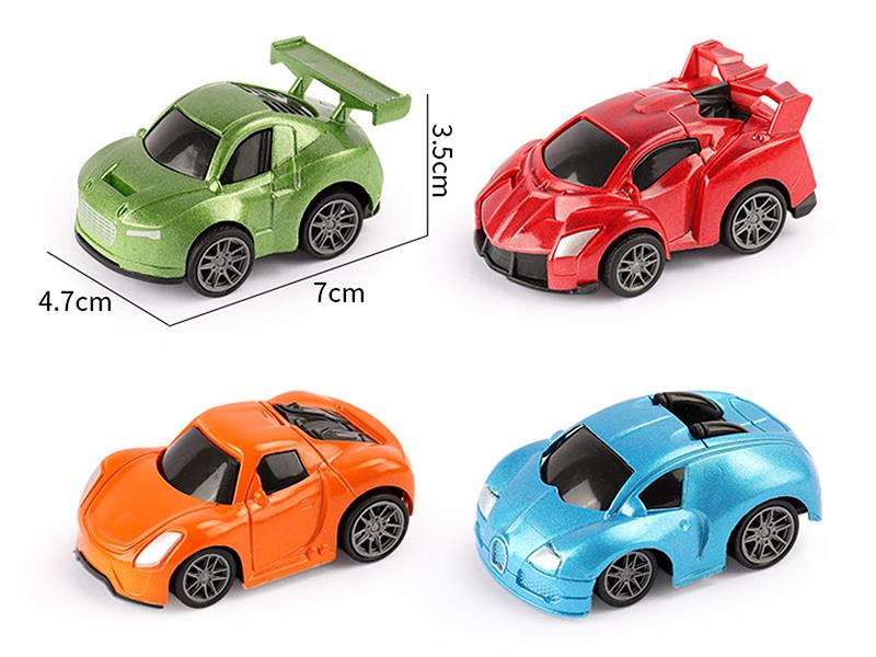 4-Color Spray-Painted Pull Back Car