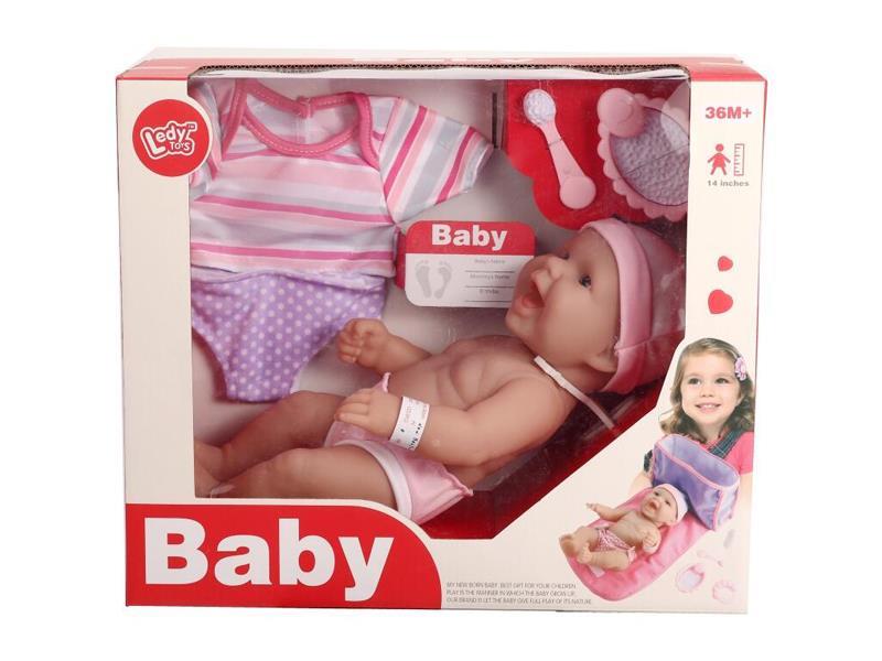 14 Inch Simulated Vinyl Doll+Clothing+Pants+Accessories