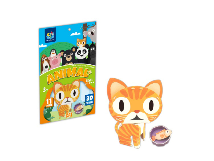 Dimensional Puzzle Cat