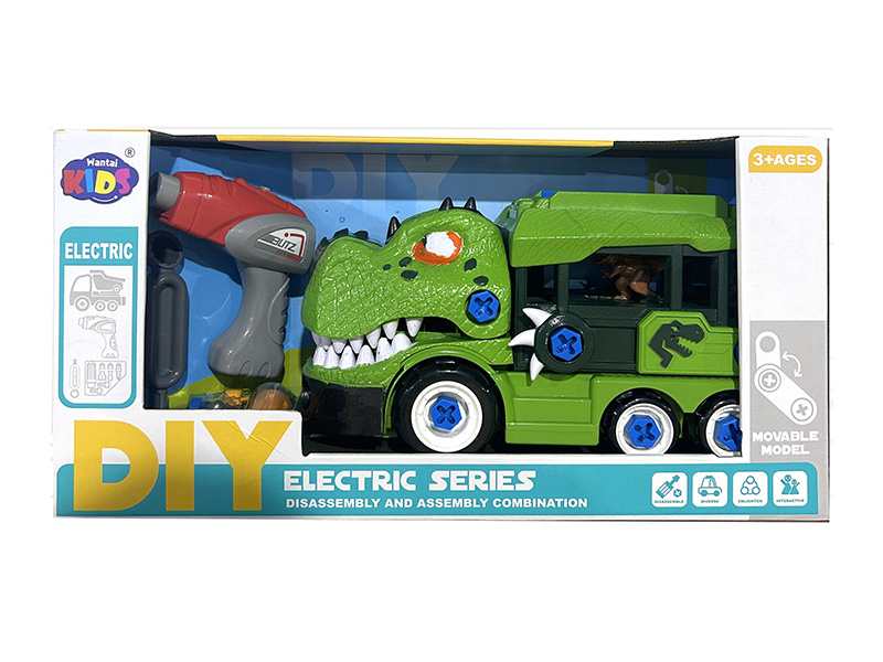 Electric Series DIY Disassembly And Assembly Tyrannosaurus Rex Truck