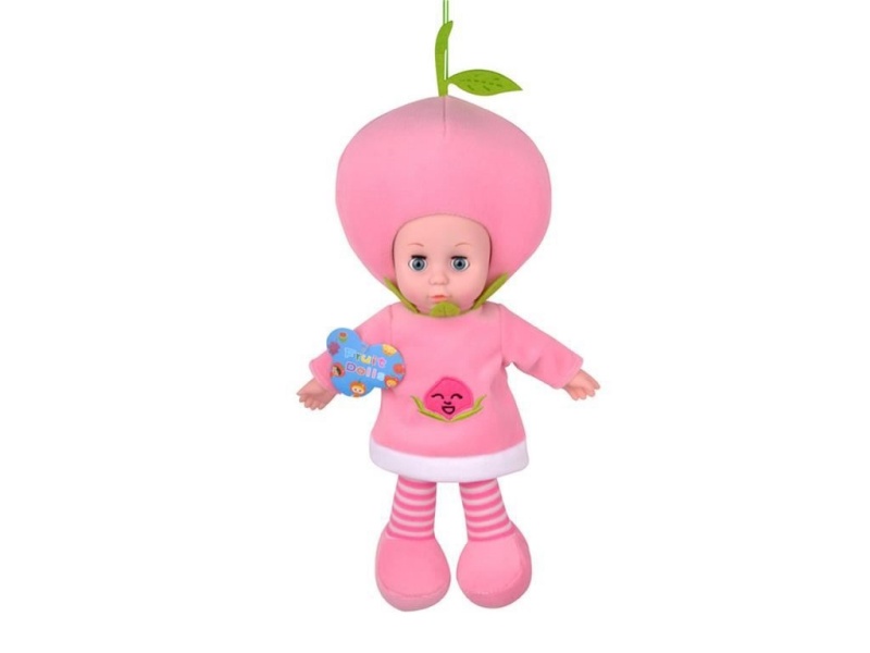 14-Inch Peach Fruit Doll With Music