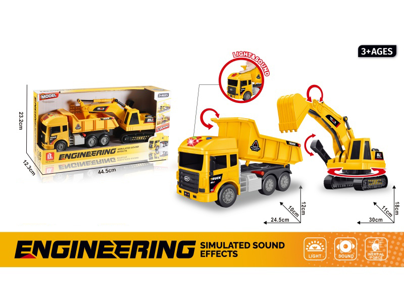 Sound And Light Inertial Transport Excavator (Electricity Not Included :2*Aaa)