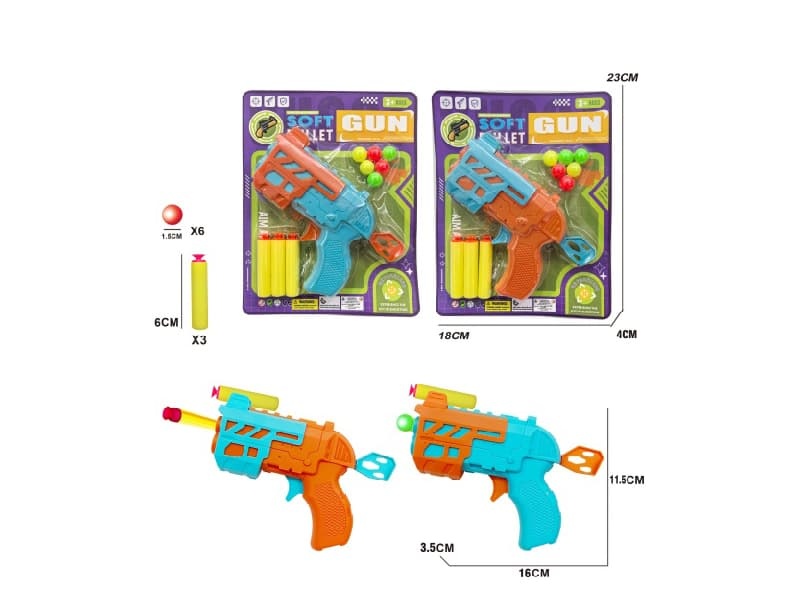 Solid EVA Soft Bullet Gun Table Tennis Gun