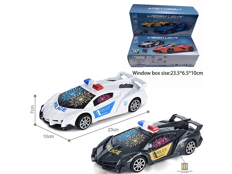 1:18 Lamborghini Electric Police Car With 3D Lights