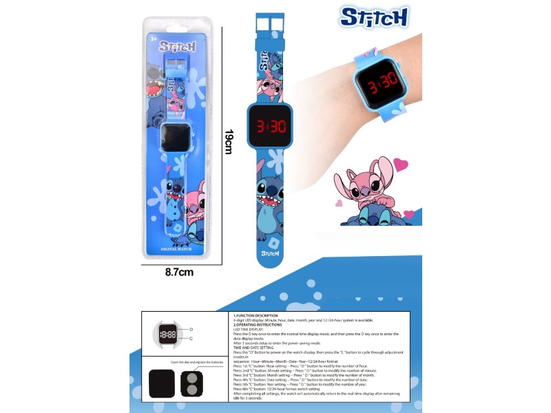 Lcd Stitch Watch