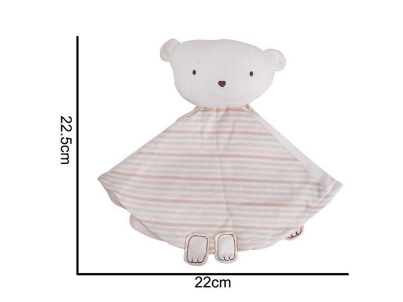 Plush White Bear Soothing Towel