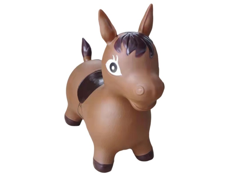 Inflatable Painted Coffee Dragon Horse With Flash Music