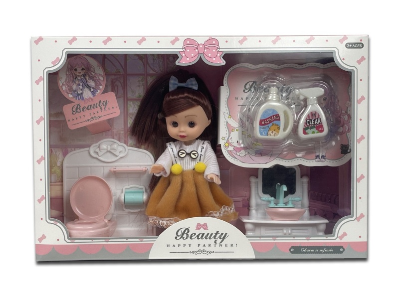 A 6-Inch Girl Playing House