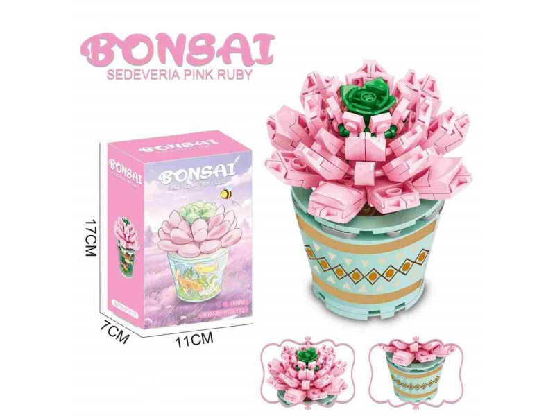 Succulent Building Block Flower Shop 172Pcs- Flower Series