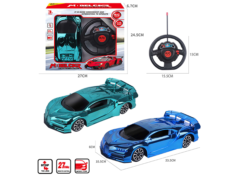 1:18 2CH Remote Control Bugatti Car Model(Electroplating)