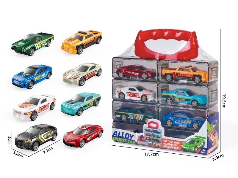 1:64 Force Alloy Car (8 Pieces)