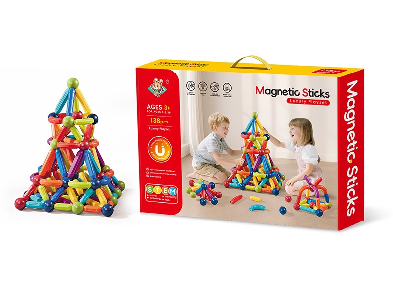 Magnetic Sticks Building Blocks 138pcs