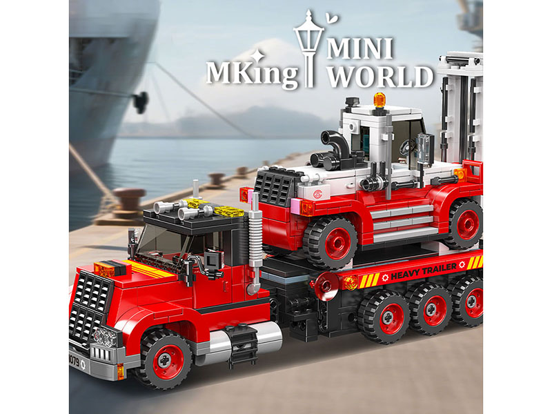 Forklift Transport Vehicle Building Blocks 906pcs