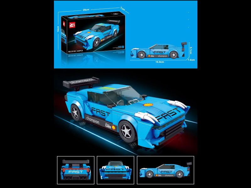 Building Blocks: 240 Pieces Lynk & Co 03+ Tcr