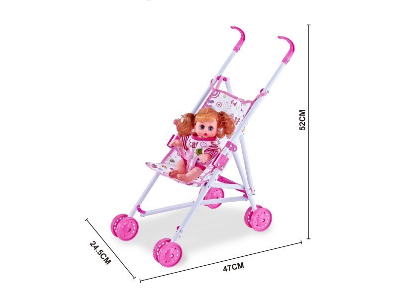 An Iron Trolley With An 11-Inch Music Solo Girl