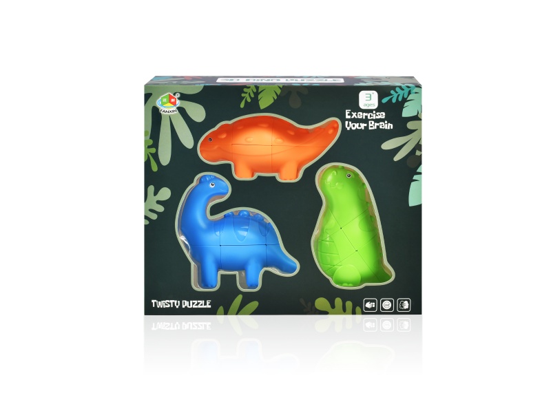 Ankylosaur, Diplodocus, Tyrannosaurus Rex Magic Cube