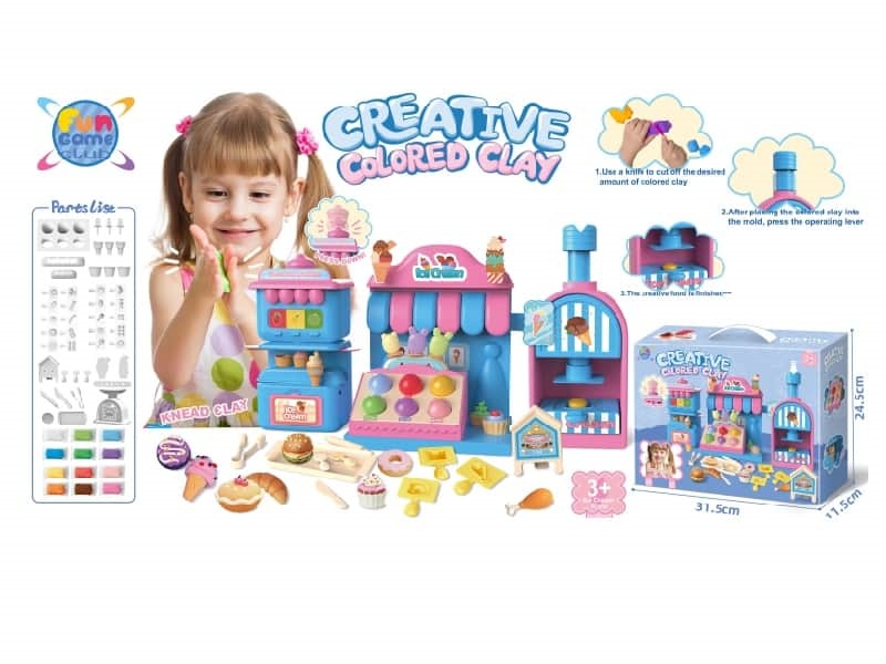 Colored Clay Ice Cream Shop