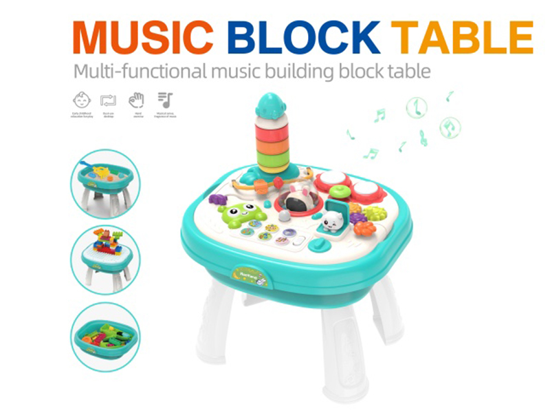 Multifunctional Music Building Block Table