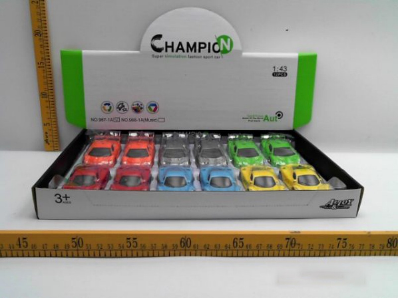 1:43 Alloy Pulleback Simulation Car Lamborghini Ferrari (Mixed)