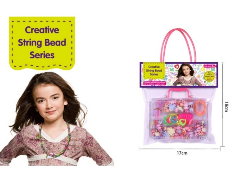 Rectangular Bead Box, Cartoon Bead Set