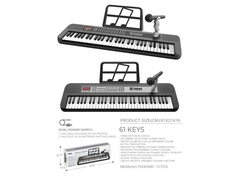 61-Key Electronic Organ