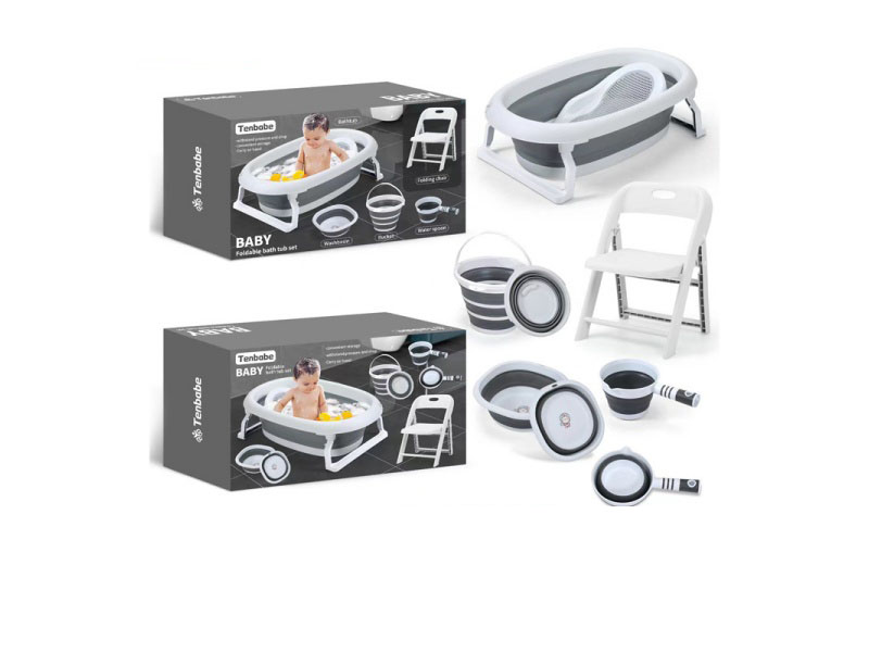 Folding Bathtub Six-Piece Set