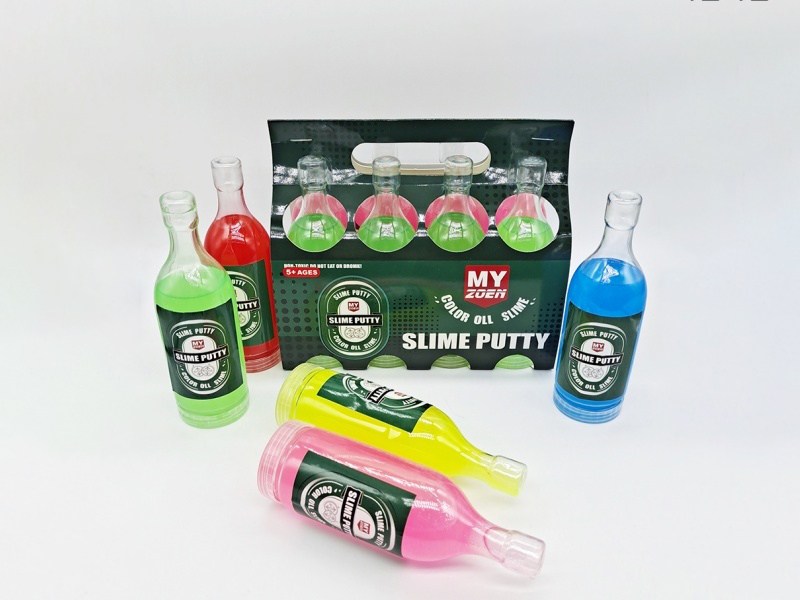 Crystal Mud Slime Wine Bottle Rio Three-Color Transparent Clay