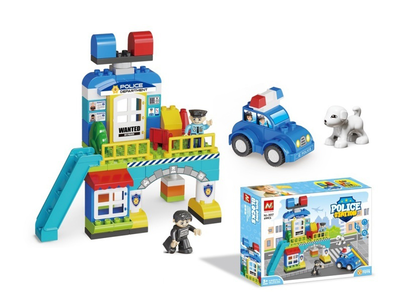 Building Blocks： Police Headquarters 69 Pieces