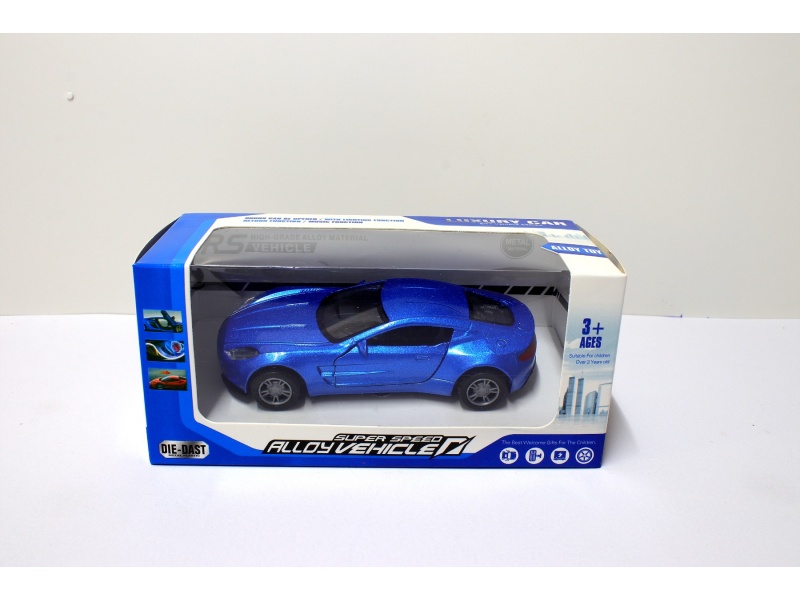 1: :36 Alloy Simulation Aston Martin Open Door Pull-Back Sports Car